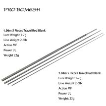 Pro Bomesh 1 Set UL 1,56 m 5FT2 1,68 m 5FT6 5 Abschnitt Kevlar Wrap Carbon Faser Reise Forelle Rod blank DIY Gebäude Komponente Cane