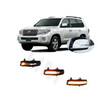 for Toyota Land Cruiser 200 Series GRJ20 VDJ20 UZJ20 URJ20 2009 - 2018 Dynamic LED Side Mirror Turn Light Signal Lamp