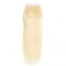 5*5 Silk Top Lace Closure Ash Blonde Silicone Silk Base Human Hair Lace Closure with Baby Hair Remy Human Hair Extensions #613