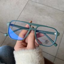 SO&EI Fashion Square Doppel Brücken TR90 Frauen Gläser Rahmen Klar Anti-Blu-Ray Brillen Retro Männer Optische Rahmen computer Brille
