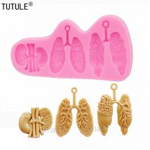 Lungen formen, Nieren silikon form, Fondant, Schokolade, Süßigkeiten, Fimo, Handwerk, Seife eingebettet, Kuchen werkzeug, Lungen-und Nieren silikon form
