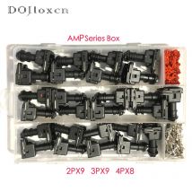 1 Box 77 Stück 2 3 4-poliger AMP wasserdichter Kraftstoff-Injektor-Verkabelungsstecker Buchse EV1 Junior Power Timer JPT