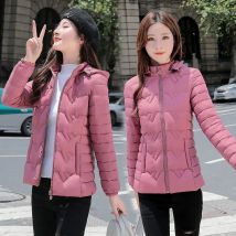 Women Parkas Winter Jacket 2022 New Warm Hooded Female Basic Coat Down Cotton Padded Parkas Short Jacket Outwear 6XL