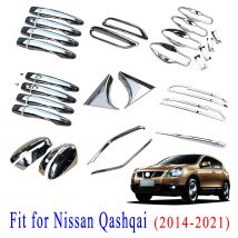 Auto Dekoration Zubehör Für Nissan Qashqai J11 Rouge Grille Spiegel Nebel Licht Lampe Türgriff Tasse Abdeckung Trim 2015-2020 2021