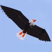 Outdoor Spaß 2,2 m Power 3D Riesige Adler Kite Spielzeug Lebensechte Vogel Drachen Für Erwachsene Und Kinder Mit Griff Und linie Fabrik Verkauf