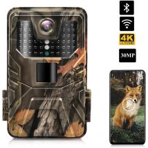 4K Live Show Stream Trail Kamera 30MP WIFI APP Bluetooth Steuerung Jagd Kameras Nachtsicht Wildlife