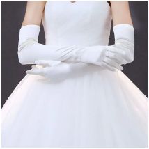 Bridal Gloves Long Wedding Accessories  Satin  Fancy Wedding Accessories High Quality Cheap