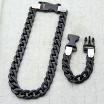 FishSheep Neue Acryl Kette Schnalle Halskette Für Männer Frauen Rock Punk Transparente Kette Choker Halskette 2020 Mode Schmuck