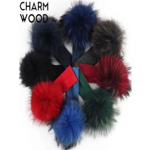 15cm Raccoon Faux Fur Pompoms Baby Headband Cotton Children Girls Elastic Hair Bands Turban For Girl Toddler Headbands