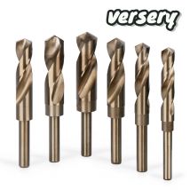 Versery 13-35mm 12.7mm Round Shank Reduced 1/2'' Twist Drill Bits HSS M2 Hole Saw  Wood Iron Stainless Steel Aluminum