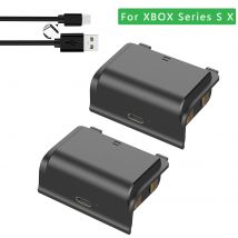 2 Pack Für XBOX Serie S X controller nachladbare polymer akku 1800mAh (mit 1M kabel) geeignet für XBOX Serie X/S