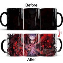 2021 Jujutsu Kaisen Farbwechsel-Kaffeetasse, 11 Unzen, wärmeempfindliche magische Keramik-Tee-Milch-Kaffeetasse