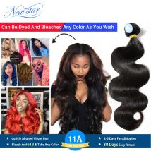 Brazilian Body Wave Hair Weave 1/3/4 Bundles New Star One Donor Thick Virgin Human Hair Weaving Cuticle Aligned 11A Raw Hair