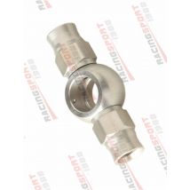 AN3 To 10.2mm 3/8" Double Stainless Steel Eye Banjo Hose End Brake Fitting