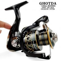 Kołowrotek spinningowy Metalowa szpula 5.2:1/4.7:113BB Łożyska kulkowe Kołowrotek karpiowy