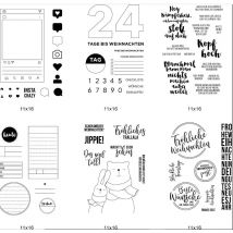 Deutscher transparenter klarer Stempel für DIY Scrapbooking Kartenherstellung C503