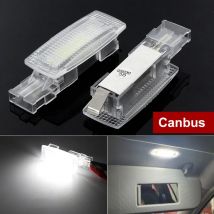 2Pcs LED Innen Sonnenblende Eitelkeit Spiegel Licht Lesen Lampen Für Skoda Superb Fabia Sitz Altea Alhambra MK1 MK2 leon Toledo