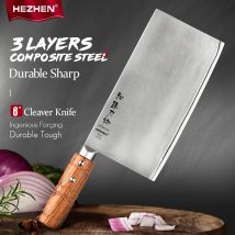 HEZHEN 8 cali nóż do krojenia ze stali nierdzewnej chiński ręcznie wysokiej jakości nóż kuchenny