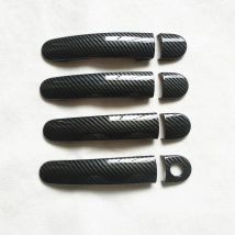 Suitable For Volkswagen VW Polo Mk4 Mk5 6R Accessories Door Handle Cover Trim Handles Covers Plastic Imitation Carbon Fiber