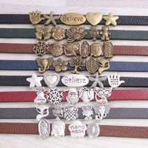 SÜßE GLOCKE 20 stücke Zwei Farbe Mischen Stil Spurverbreiterungen Adapter Slider Spacer Schmuck Material Für Schmuck Machen Für 10mm Schnur
