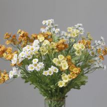 30-Head Silk Daisy Flower Artificial Plants Chamomile Bouquet Home Decor Diy Supplies Wedding Party Garden Photo Props