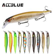 ALLBLUE MOHIST 130F Jerkbait Angelköder 130 mm 20 g Rapid Floating Wobbler Shallow Diving Minnow Pike Bait Angelgerät Haken