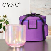CVNC 7 Zoll F Note Alchemy Pink Clear Quartz Crystal Klangschale Cosmic Light 440/432 Hz für