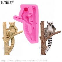 Ring Tailed Lemur Silikonform, Polymer Clay Formen-Gadget Fondant Kuchenform Schokolade Silikon Kuchen Dekorieren Flexible Form
