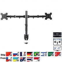 MS02 supporto da tavolo a doppio Monitor da 360 gradi Full Motion da 10 "-27" braccio di montaggio per Monitor a LED LCD