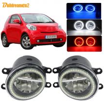 Buildreamen2 Per Toyota IQ 2009-2013 Auto 4000LM HA CONDOTTO LA Lampadina Della Luce di Nebbia Angel Eye Luce di Marcia diurna DRL H11 12V Accessori