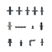 50pcs 1/4'' 1/8'' 6mm Garden Water Connector Elbow End Plug Straight Barb For Garden Hose Irrigation System