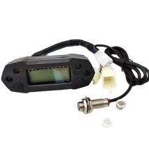 Universal Motorrad LCD Mini Tachometer Digital Odemeter elektrische Injektion und Vergaser Meter