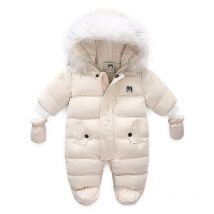 Baby Mädchen Kleidung Neugeborenen Winter Dicke Infant Langarm Kostüm Mantel Plus Samt Kleinkind Romper 6-18 Monthes