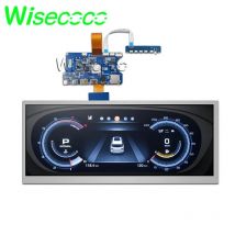 wisecoco 12,3 Zoll Stretched Bar LCD Display IPS HSD123KPW1 1920x720 USB-C Controller Board TF Karte