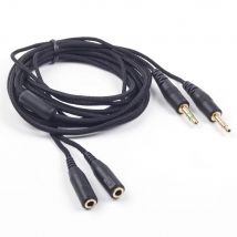 Extension Cable Headset Extend Cord for Steelseries Siberia V2 Gaming Headphone Length 2m With 3.5 mm Headphones Splitter
