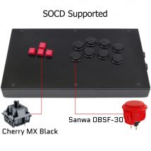 RAC-J800K tastatur tasten arcade joystick kampf stick für ps5/ps4/ps3/pc sanwa OBSF-30 kirsche mx