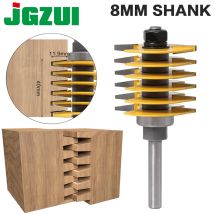 1 Stück 8 mm 12 mm 1/2 Zoll Schaft, brandneuer 2 Zähne verstellbarer Fingergelenk-Fräser, Zapfenschneider, Industriequalität für Holzwerkzeug