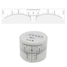 50PCS Einweg Augenbraue Herrscher Aufkleber Klebstoff Microblading Augenbraue Tattoo Stirn Styling Mapping Guide Permanent Make-Up-Tool
