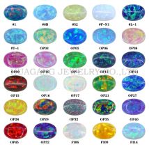 OP03-OP52 4x6mm-7x9m Opal Lose Lab Erstellt Edelsteine Oval Form Flache Basis Cabochon Opal Steine Semi-Wertvolle Edelsteine Perlen Für schmuck