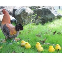 Künstliches Modell Hahn Huhn Huhn Figur Home Decor Miniatur Fee Garten Dekoration Zubehör Indoor Outdoor Dekor