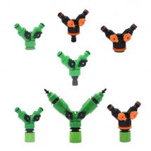 2-Wege-Gartenschlauch, Leitungswasser-Splitter, 5/8 Zoll Schnellanschluss, 1/2 Zoll, 3/4 Zoll weibliches Wasserbewässerungsventil, verstellbarer Schalter