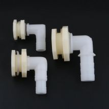 1/2 Zoll 3/4 Zoll bis 20/25 mm 90-Grad-Winkel-Ablaufkupplung, Anschluss für Aquarien, Abflussadapter, Bewässerungswasserrohrverbindungen