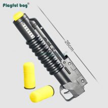Playful bag M416 Foam bullet launcher Tactical DIY Down hanging CS accessories Soft balls launcher CS game toys AQA88