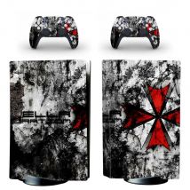 Regenschirm PS5 Standard Disc Edition Skin Aufkleber Aufkleber Cover für PlayStation 5 Konsole & Controller PS5 Skin Aufkleber Vinyl