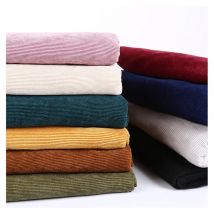 16 High Quality All Polyester Sand Washed Corduroy Fabric Non-Stretch For Sewing Suit Jacket Fabrics By Half Meter