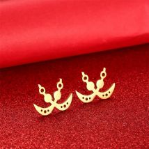 Edelstahl Afrikanische Adinkra Symbol Ohrringe Schmuck Für Frauen Mädchen