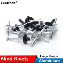 Große Flansch Aluminium Selbst Einstecken Offene Ende Pop Blind Niet Dekorieren Verschluss Nägel Pop Nieten Kern Ziehen Nieten