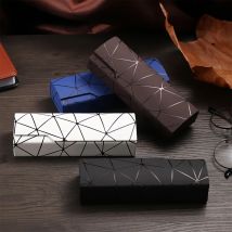 Heiße Art Und Weise Gläser Fall Unisex Tragbare Imitation Holzmaserung Spectacle Box Harte Handmade Optische Lesebrille Brillen Zubehör