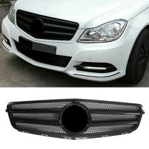 Auto Front Grill AMG-Stil Stoßstange ABS Grille Für Mercedes Benz W204 C-CLASS C63 C250 C300 C200 C350 2007-2010 2011 2012 2013 2014