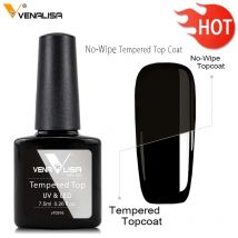 Venalisa Temperato No Wipe Top Coat Base Gel Top Coat Matte Top Nail Gel 7.5ML Tutte le unghie Base